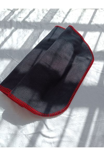 arslan deco Black Fleece Scarf Stitched Fleece Scarf