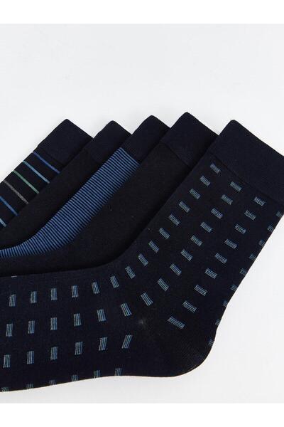 LC Waikiki LCW ACCESSORIES Ανδρικές ριγέ κάλτσες 5 τεμαχίων (W4)