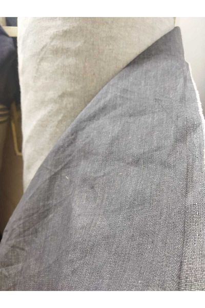 AKTEZ-EL Ανοιχτό Γκρι Εύκαμπτο Ύφασμα Lycra Denim - 140cm Πλάτος 1mt