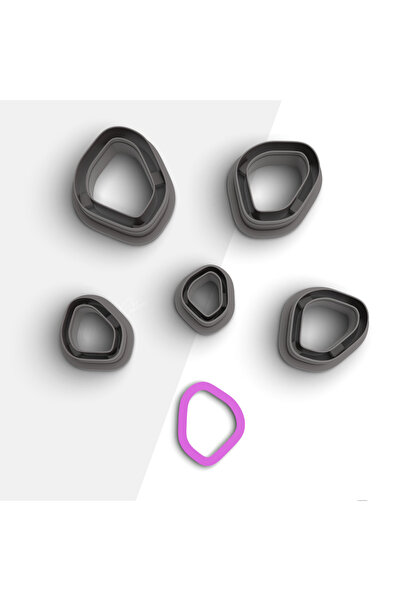 flament aşk Thin Organic Shaped Polymer Clay Mold, Earring Mold, Clay Cutter,...