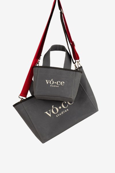 vo ce studios Canvas Gray Medium Bag