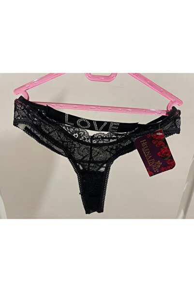 Helena Paris Love Yazılı Dantel Külot