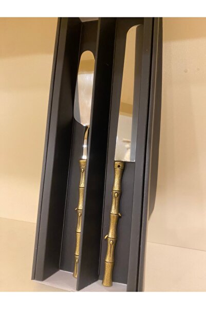 PLUS HOME 2-Piece Bamboo Model Antique Serving Cake Set