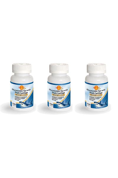 Force Nutrition Hyaluronic Shark Cartilage - 120 Tablets 3 Boxes