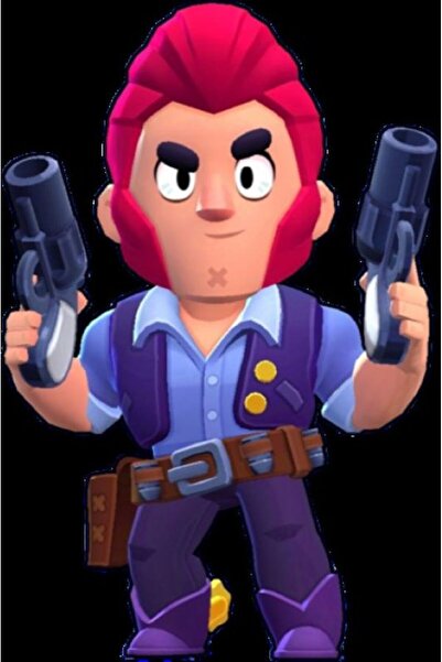 Giftbox3d BRAWL STARS COLT KARAKTERİ FİGÜRÜ 20CM
