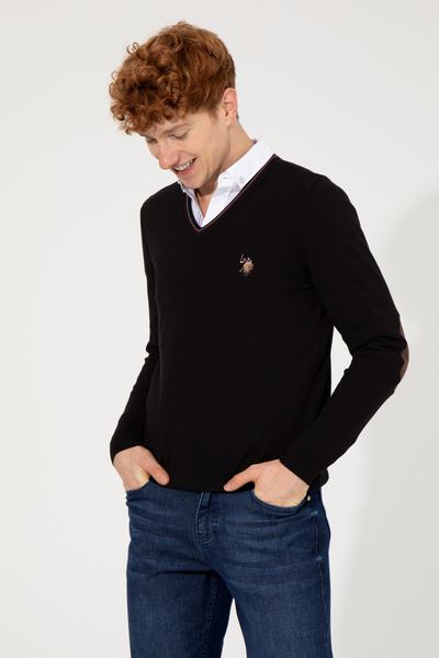 U.S. Polo Assn. Erkek Siyah Basic Kazak 50251886-VR046