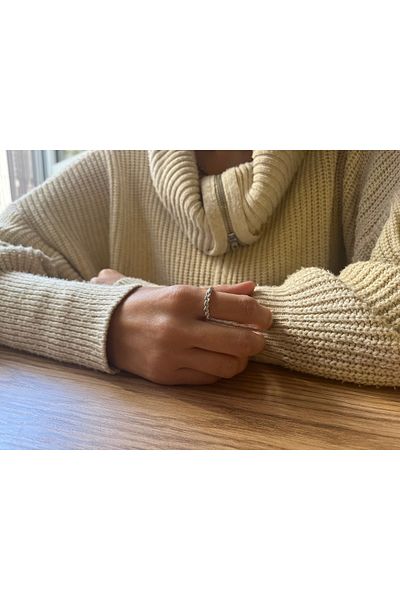 yubijewelry حلقة سميكة مفتوحة