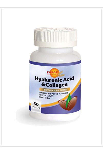 Force Nutrition حمض الهيالورونيك والكولاجين 60 قرصًا