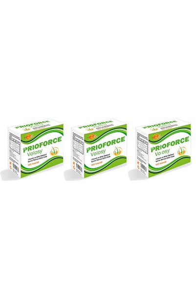Force Nutrition كبسولة العناية بالشعر Prioforce Volosy 120| 3 قطع