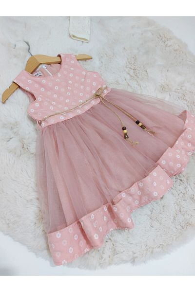 Şenkız Rochie pentru fete Rochie pentru fete din jacquard Eid din tul cu bolero
