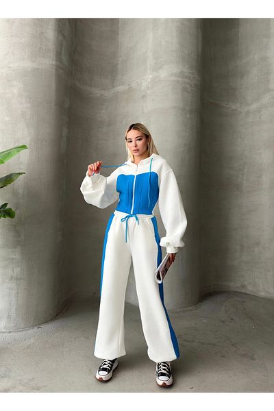 Jeevee Σετ φόρμας Loose Cut 3 Thread Crop Cardigan