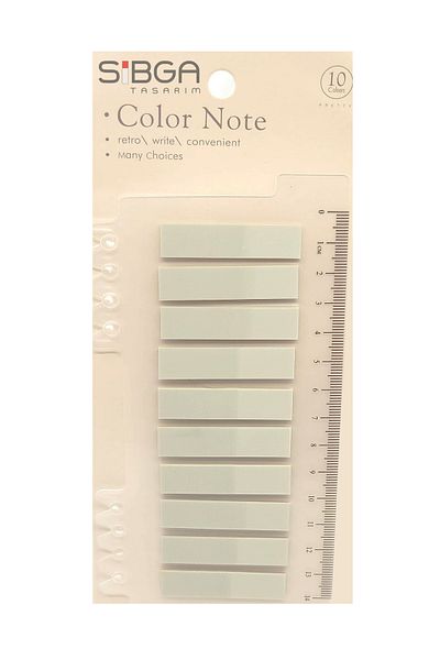 sibga tasarım Light Green Transparent Postit - Bookmark Sticker Note Paper