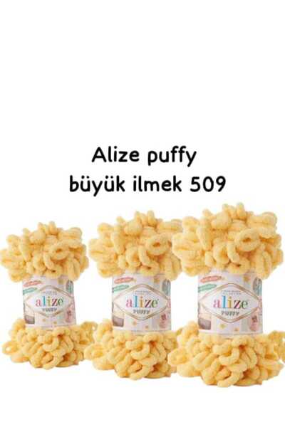 ÇEÇEN HOME (3 komada) Puffy ručno pleteni konac 509 (9 metara 100 GR)