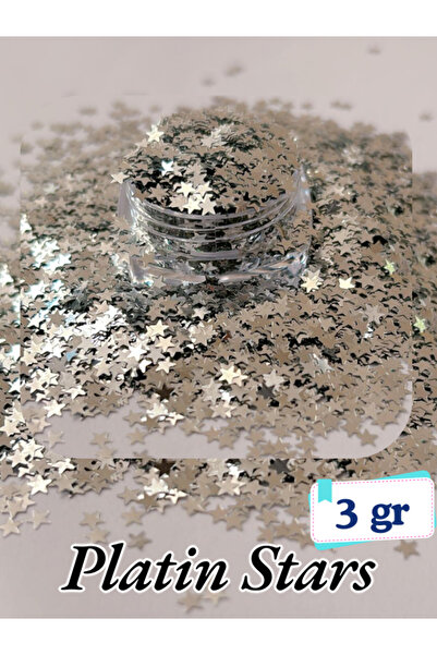 Sirius Hobi Epoksi Reçine Platin Stars Tırnak Makyaj Chunky Glitter 6 gr Hologramlı Sim 2x3gr Kutulu