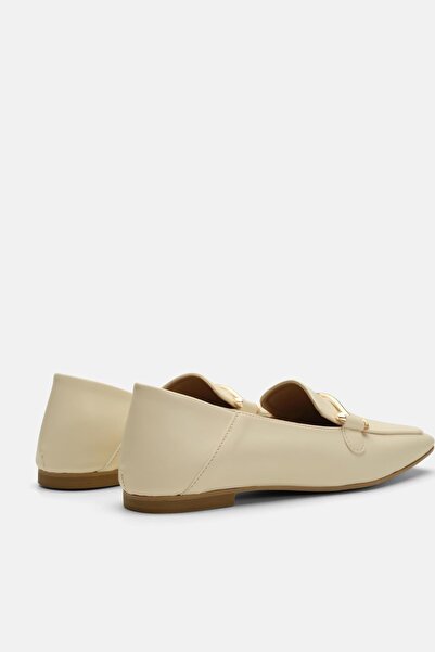 Jorbinol Miha Düz Deri Ithal Aksesuarlı Kadın Babet