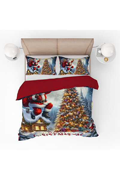 yok yok evim eve dair her şey Set cuvertură de pilota dublă cu model de Crăci...