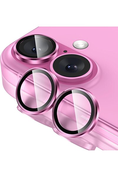 HyperAge Iphone 16 & 16 Plus Uyumlu Kamera Koruyucu Lens Koruma Metal Çerçeve...