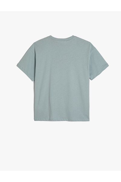 Koton Tricou cu mânecă scurtă cu imprimeu pentru câini blocat de culoare