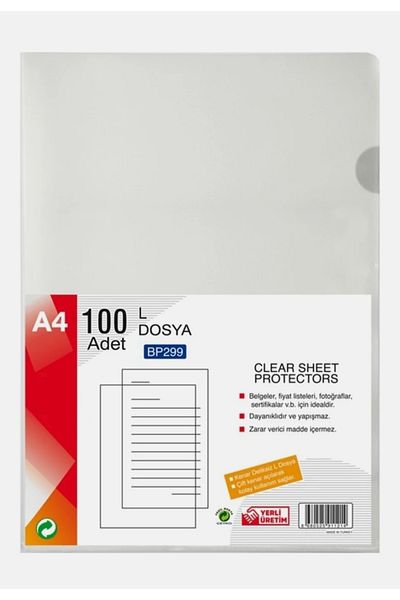 Polin Standard 90 Micron L File - Pack of 100