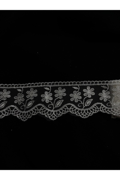 Butik Fransız Güpür tül dokuma geniş uç Güpür Brode nakış kumaş dantel imza Tekstil 9 metre