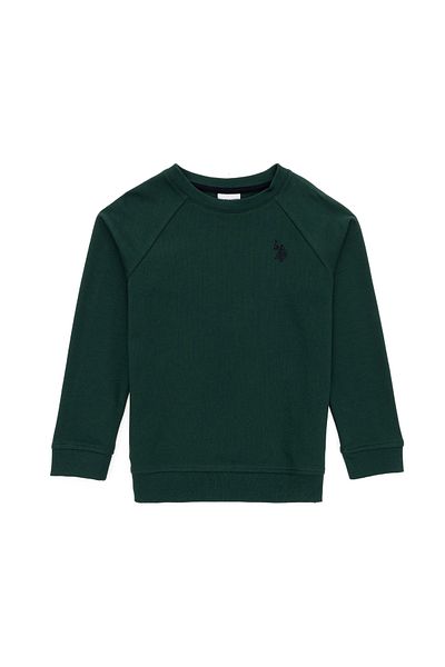 U.S. Polo Assn. Boy's Dark Green Basic Sweatshirt 50293633 -Vr079