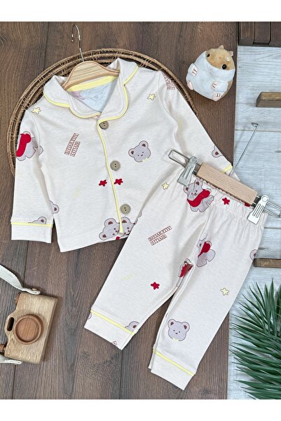 tiwitibaby Baby and Children's Pajamas 100% Cotton Soft Texture Front Button Seasonal Baby Pajamas Set