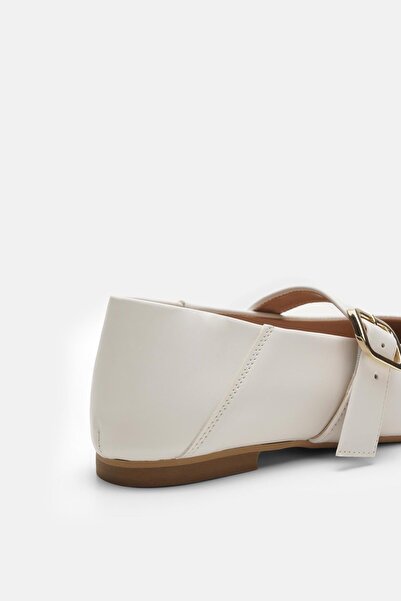 Jorbinol Lita Yumuşak Derili Düz Kadın Babet