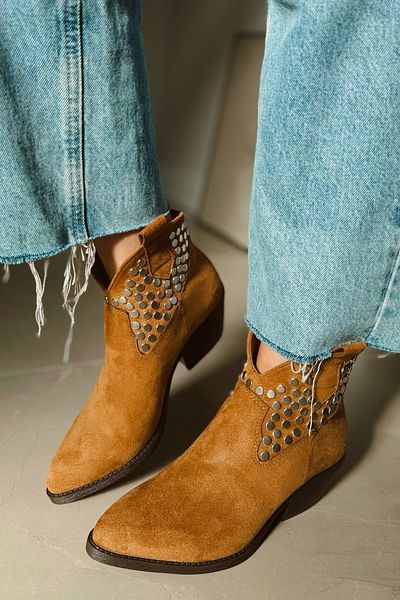 POLKA STORE Dakota Troked Women's Cowboy Boots Bootie Western Boots