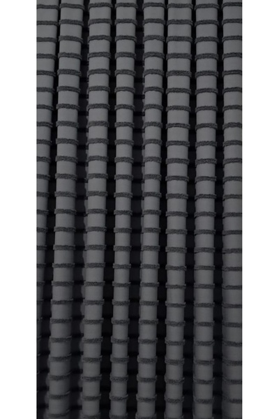 CEMRE Rüyaper Фон Плюшевий Темно-сірий Лляний 1/3 Щільний Пліси (ОДИН КРИЛО)