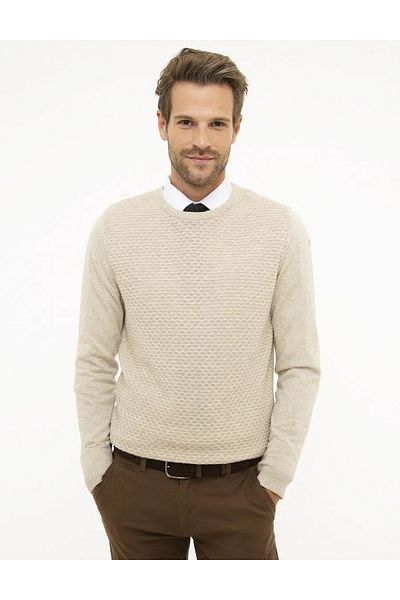 Pierre Cardin Πλεκτό πουλόβερ Kum Melange Slim Fit Crew Neck