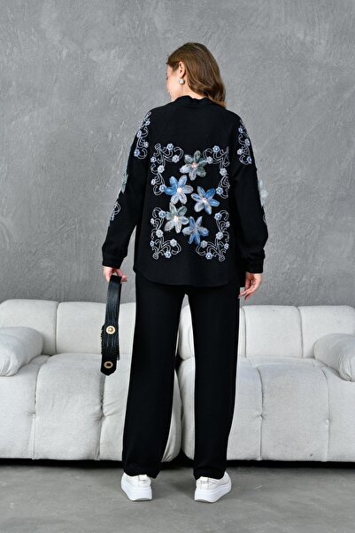 Miss Allos Tricotaj tricotat pentru femei, pe spate și pe brațe, din tul brod...