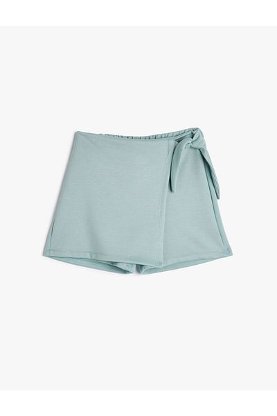 Koton Shorts Rock Zweireihig Seitliche Krawatte