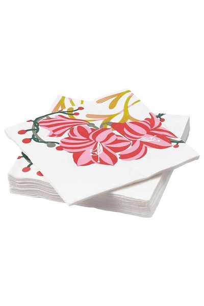 IKEA Vinterfint Patterned Napkin, 33X33 cm