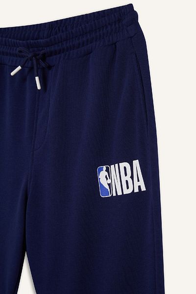 DeFacto Nba Wordmark Pocket Jogger Sweatpants - Standard Fit with Lace-Up Waist A7268Ax24Au