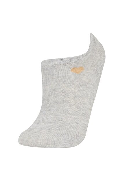 DeFacto Women's Invisible 5-Piece Cotton Sneaker Socks C6399Axns