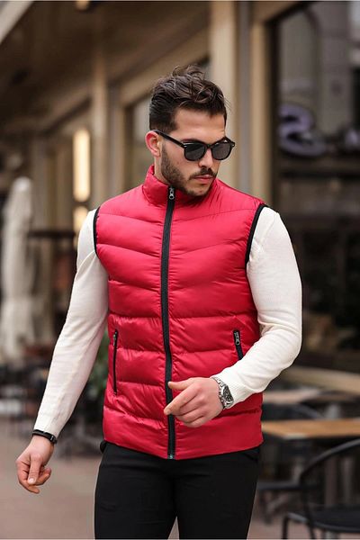 Booss Milano Men's Weste Red Vest