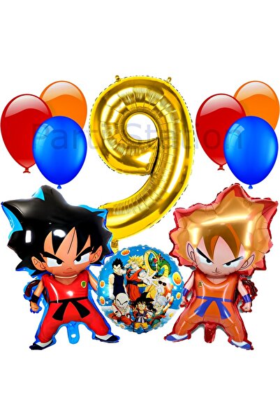 Parti Station مجموعة بالونات أنيمي دراغون بول بعمر 9 سنوات فيغيتا وسون جوكو ب...