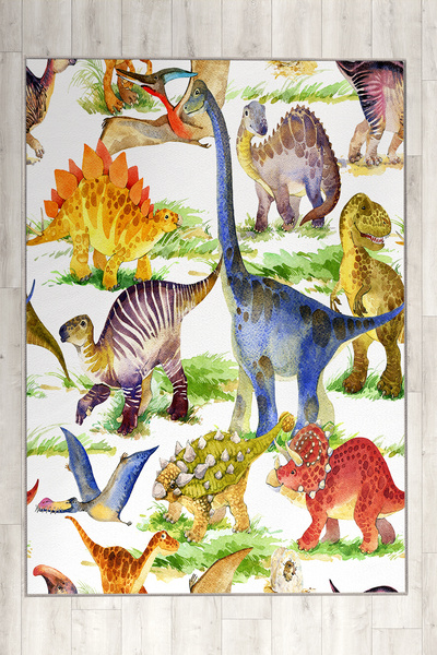 Evperest Dinozorlu Çocuk Odası Halısı EPH100