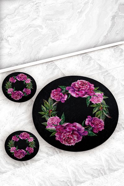 Evperest Bathroom Mat Set Mona Model