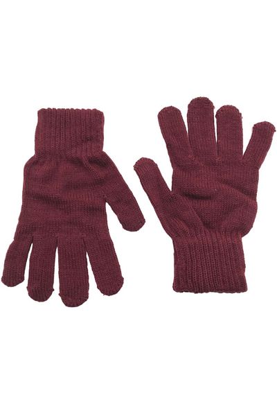 AXE SPORTSWEAR Winter Burgundy Knitwear Gloves Gloves - Soft Textured Women's Knitted