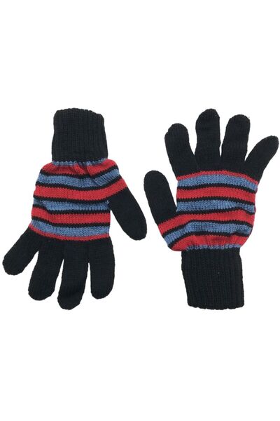 AXE SPORTSWEAR Femei Iarna Negru Moale Texturat Dungi Model Tricoturi Mănuși ...