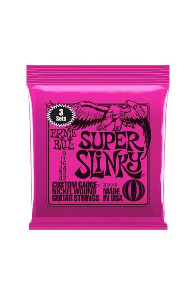 Ernie Ball P03223 Super Slinky Electro Wire Set 3 Pack