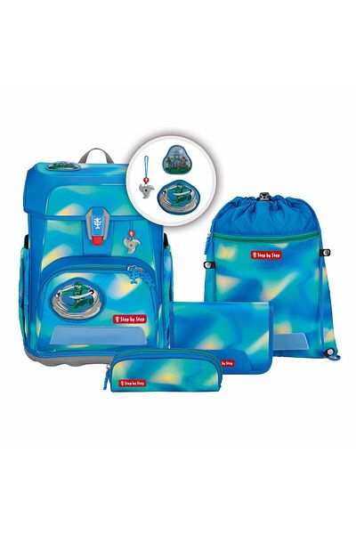 Step By Step Cloud Flash School Bag Set 5-piece