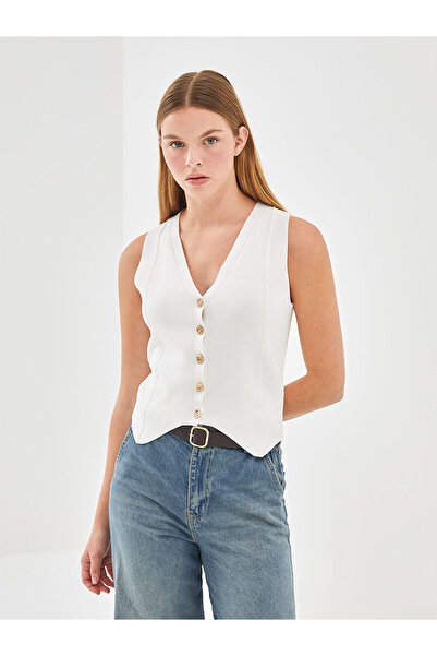 LC Waikiki Lcwk V Yaka Kadın Triko Yelek