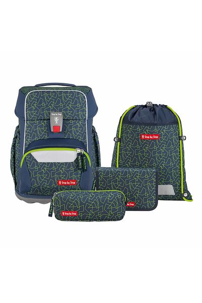 Step By Step Basis School Bag Set 4-piece