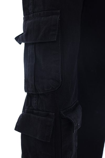 Pantulux Pantaloni din denim din bumbac 100% model cu buzunar cargo elastic pentru copii
