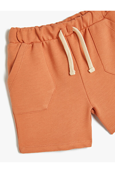 Koton Basic Şort Beli Bağlamalı Cep Detaylı