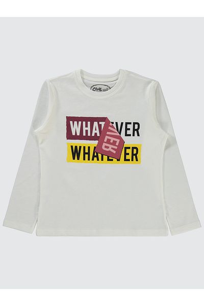 Civil Boys 6-9 Years Old Boy Ecru Sweatshirt