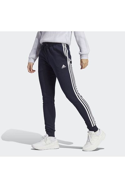 adidas Spodnie dresowe Essentials 3-Stripes French Terry z mankietami