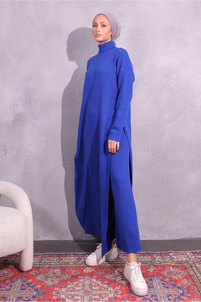 TRENDTESETTÜR Navy Blue Saks Knitwear Set - Women'S, Pants t 8809
